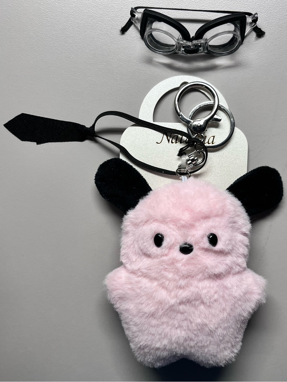 NATASHA COUTURE Kawaii Plush Puppy Bag Charm with Accessories